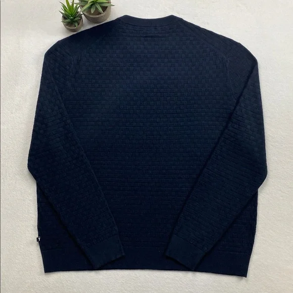 Ted Baker London Lentic Long Sleeve Textured Crewneck Pullover Jumper Sweater